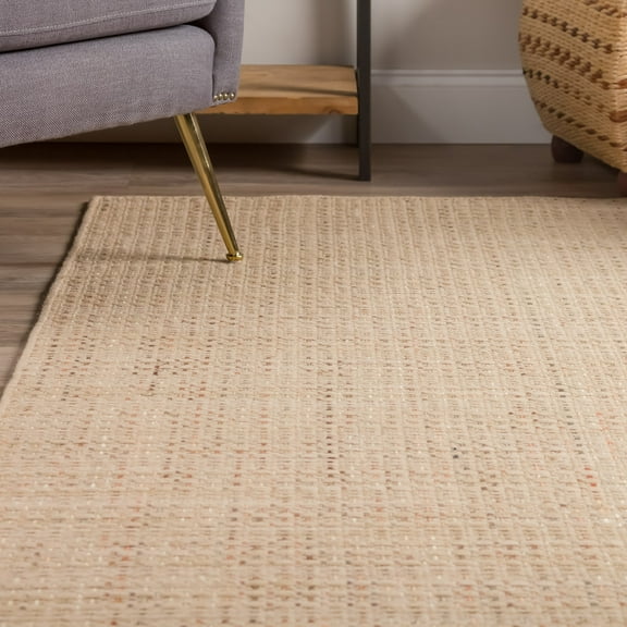 Addison Rugs Addison Montana Flat Woven Wool Area Rug Sand, Baja 3'6"X5'6" 4' x 6' Accent, Indoor Rust
