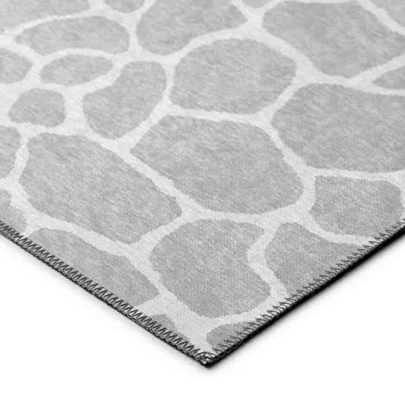 Addison Rugs Addison Safari Giraffe Animal Print Area Rug 10' x 14' - Grey - Rectangle