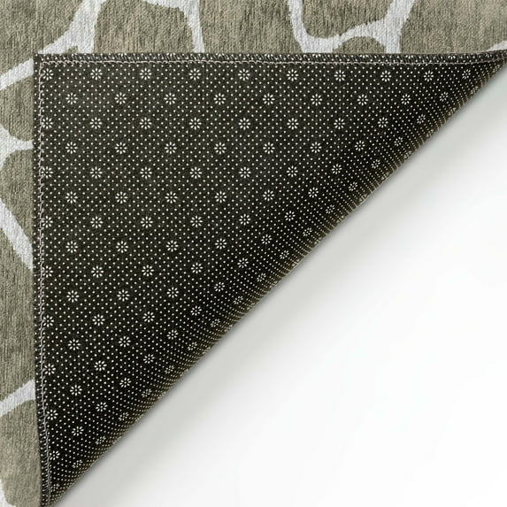 Addison Rugs Addison Safari Giraffe Animal Print Area Rug 3' x 5' - Taupe - Rectangle