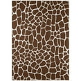 thumbnail image 1 of Safari Brown Giraffe Animal Print 8’ x 10’ Non-Skid Area Rug, 1 of 5