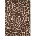 thumbnail image 1 of Addison Rugs Addison Safari Giraffe Animal Print Area Rug 9' x 12' - Coffee - Rectangle, 1 of 9