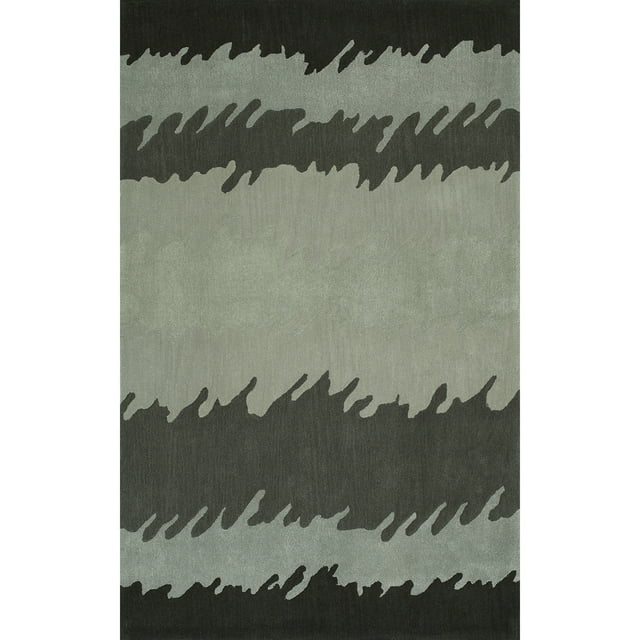 Addison Rugs Addison Zenith Bold Stripe Shades of Grey Area Rug - 5'X7'6"