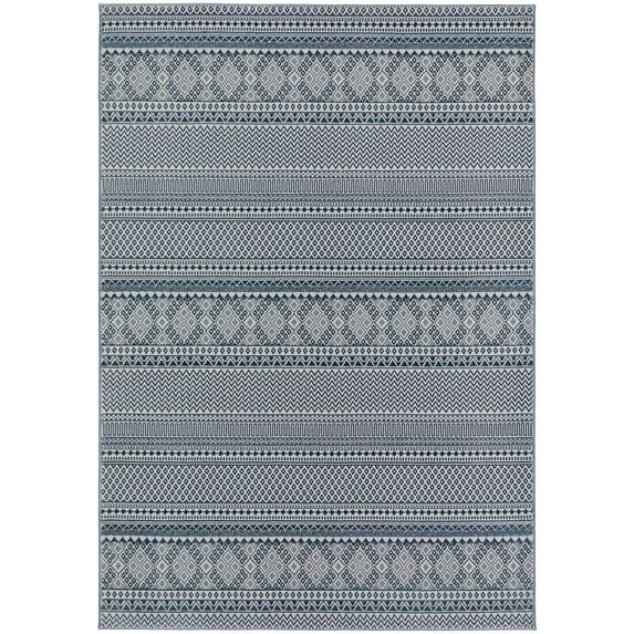 Addison Rugs Ansley Boho Stripes Rug 9' x 13' - Blue