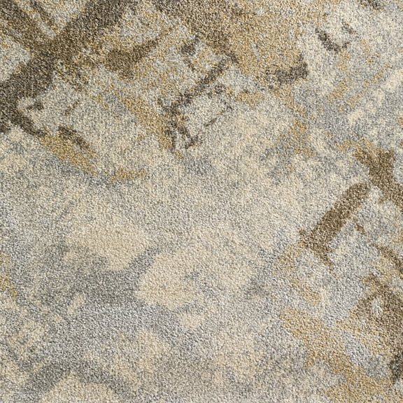 Addison Rugs Barkley 1'8" x 2'6" Distressed Crosshatch Fabric Accent Rug in Gray