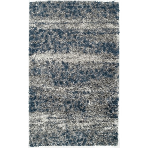 Addison Rugs Borealis 7'10" x 10'7" Shag Area Rug With Blue Finish OSBR37BL8X11
