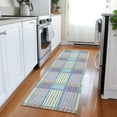 thumbnail image 1 of Addison Rugs Chantille Indoor/Outdoor Transitional Plaid White Washable Runner Rug, 2'3" x 7'6", 1 of 6