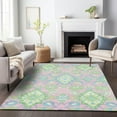 thumbnail image 1 of Addison Rugs Chantille Indoor/Outdoor Traditional Vintage Pink Washable Rectangle Rug, 3' x 5', 1 of 6
