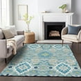 thumbnail image 1 of Addison Rugs Chantille Indoor/Outdoor Traditional Vintage Teal Washable Rectangle Rug, 10' x 14', 1 of 6