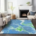 thumbnail image 1 of Addison Rugs Chantille Indoor/Outdoor Transitional Abstract Denim Washable Rectangle Rug, 8' x 10', 1 of 6