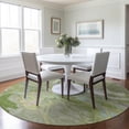 thumbnail image 1 of Addison Rugs Chantille Indoor/Outdoor Transitional Abstract Green Washable Round Rug, 8' x 8', 1 of 6