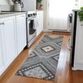 thumbnail image 1 of Addison Rugs Chantille Indoor/Outdoor Transitional Geometric, Abstract Gray Washable Runner Rug, 2'3" x 7'6", 1 of 6