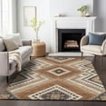 thumbnail image 1 of Addison Rugs Chantille Indoor/Outdoor Transitional Geometric, Abstract Copper Washable Rectangle Rug, 3' x 5', 1 of 6