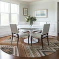 thumbnail image 1 of Addison Rugs Chantille Indoor/Outdoor Transitional Geometric, Abstract Copper Washable Round Rug, 8' x 8', 1 of 6