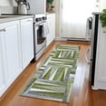 thumbnail image 1 of Addison Rugs Chantille Indoor/Outdoor Transitional Squares Green Washable Runner Rug, 2'3" x 7'6", 1 of 6