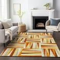thumbnail image 1 of Addison Rugs Chantille Indoor/Outdoor Transitional Squares Orange Washable Rectangle Rug, 8' x 10', 1 of 6