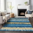 thumbnail image 1 of Addison Rugs Chantille Indoor/Outdoor Transitional Stripes Navy Washable Rectangle Rug, 8' x 10', 1 of 6