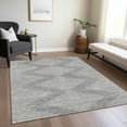 thumbnail image 1 of Addison Rugs Chantille Indoor/Outdoor Transitional Geometric Gray Washable Rectangle Rug, 9' x 12', 1 of 6