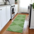 thumbnail image 1 of Addison Rugs Chantille Indoor/Outdoor Transitional Geometric Green Washable Runner Rug, 2'3" x 7'6", 1 of 6