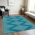 thumbnail image 1 of Addison Rugs Chantille Indoor/Outdoor Transitional Geometric Teal Washable Rectangle Rug, 2'6" x 3'10", 1 of 6