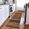 thumbnail image 1 of Addison Rugs Chantille Indoor/Outdoor Transitional Stripes Chocolate Washable Runner Rug, 2'3" x 7'6", 1 of 6
