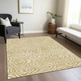 thumbnail image 1 of Addison Rugs Chantille Indoor/Outdoor Transitional Swirls Gold Washable Rectangle Rug, 10' x 14', 1 of 6
