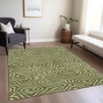 thumbnail image 1 of Addison Rugs Chantille Indoor/Outdoor Transitional Swirls Olive Washable Rectangle Rug, 3' x 5', 1 of 6