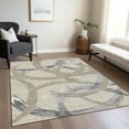 thumbnail image 1 of Addison Rugs Chantille Indoor/Outdoor Transitional Circles Beige Washable Rectangle Rug, 3' x 5', 1 of 6