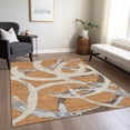 thumbnail image 1 of Addison Rugs Chantille Indoor/Outdoor Transitional Circles Copper Washable Rectangle Rug, 9' x 12', 1 of 6