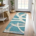 thumbnail image 1 of Addison Rugs Chantille Indoor/Outdoor Transitional Circles Teal Washable Runner Rug, 2'3" x 7'6", 1 of 6