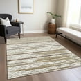 thumbnail image 1 of Addison Rugs Chantille Indoor/Outdoor Transitional Stripes Ivory Washable Rectangle Rug, 2'6" x 3'10", 1 of 6