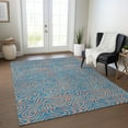 thumbnail image 1 of Addison Rugs Chantille Indoor/Outdoor Transitional Swirls Teal Washable Rectangle Rug, 3' x 5', 1 of 6