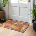 thumbnail image 1 of Addison Rugs Chantille Indoor/Outdoor Transitional Geometric Rust Washable Rectangle Rug, 1'8" x 2'6", 1 of 6