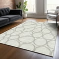 thumbnail image 1 of Addison Rugs Chantille Indoor/Outdoor Transitional Circles Ivory Washable Rectangle Rug, 3' x 5', 1 of 6