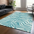 thumbnail image 1 of Addison Rugs Chantille Indoor/Outdoor Transitional Geometric, Abstract Teal Washable Rectangle Rug, 10' x 14', 1 of 6