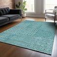 thumbnail image 1 of Addison Rugs Chantille Indoor/Outdoor Transitional Geometric Teal Washable Rectangle Rug, 8' x 10', 1 of 6