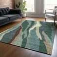 thumbnail image 1 of Addison Rugs Chantille Indoor/Outdoor Transitional Waves Sage Washable Rectangle Rug, 8' x 10', 1 of 6