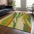 thumbnail image 1 of Addison Rugs Chantille Indoor/Outdoor Transitional Waves Green Washable Rectangle Rug, 8' x 10', 1 of 6