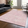thumbnail image 1 of Addison Rugs Chantille Indoor/Outdoor Transitional Lines Pink Washable Rectangle Rug, 9' x 12', 1 of 6