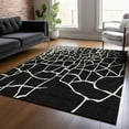thumbnail image 1 of Addison Rugs Chantille Indoor/Outdoor Transitional Squares Black Washable Rectangle Rug, 10' x 14', 1 of 6