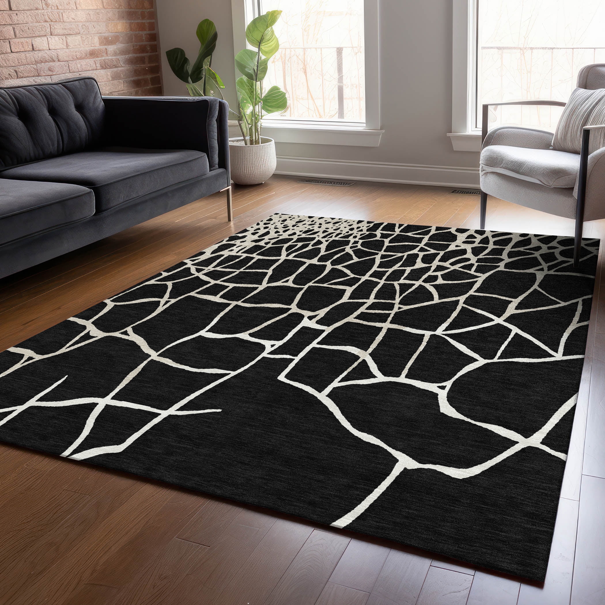 Black 5 X 7 Rug