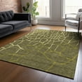 thumbnail image 1 of Addison Rugs Chantille Indoor/Outdoor Transitional Squares Olive Washable Rectangle Rug, 9' x 12', 1 of 6