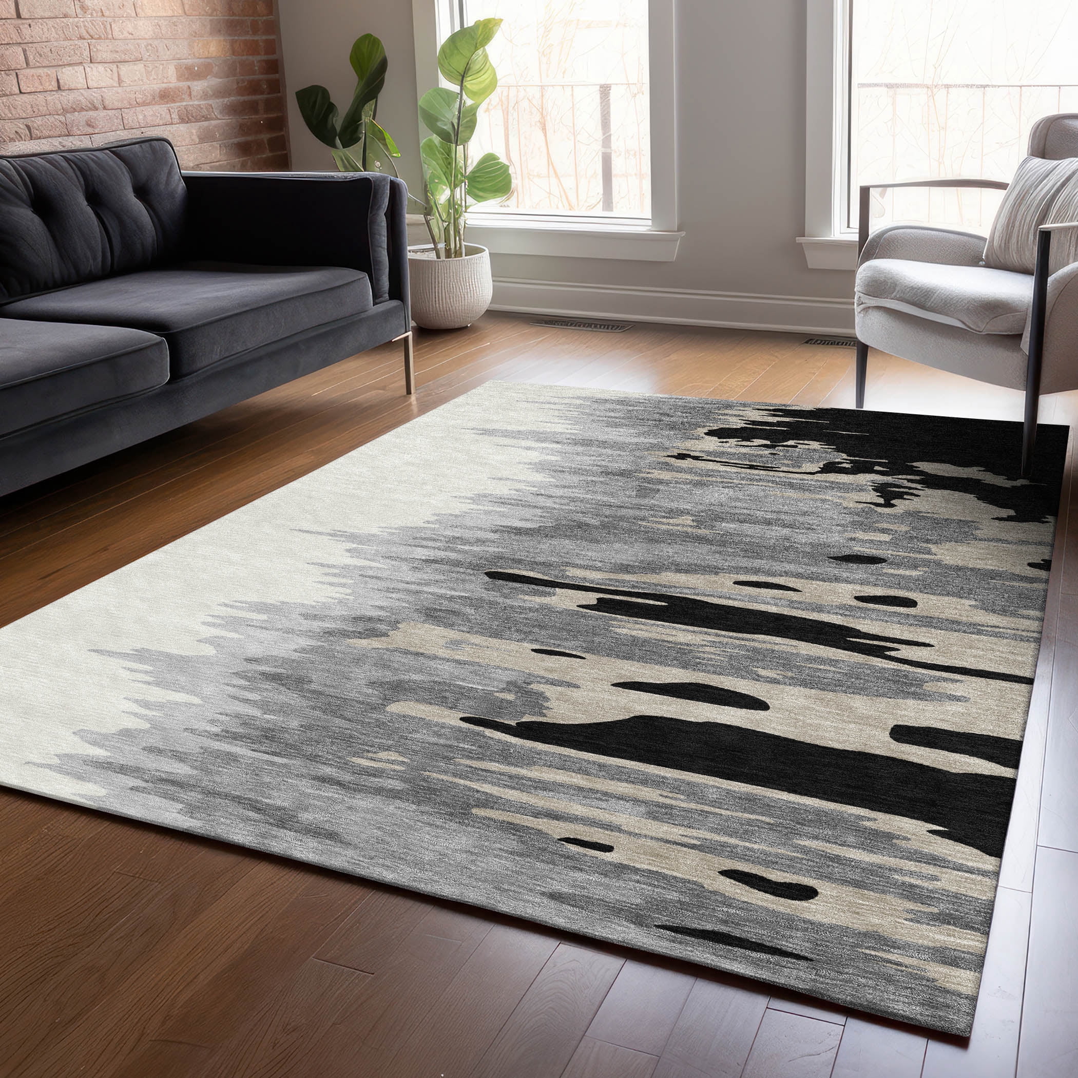 Black 5 X 7 Rug