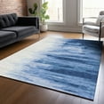 thumbnail image 1 of Addison Rugs Chantille Indoor/Outdoor Transitional Abstract Navy Washable Rectangle Rug, 2'6" x 3'10", 1 of 6