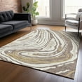 thumbnail image 1 of Addison Rugs Chantille Indoor/Outdoor Transitional Swirls Taupe Washable Rectangle Rug, 2'6" x 3'10", 1 of 6