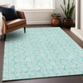 thumbnail image 1 of Addison Rugs Chantille Indoor/Outdoor Transitional Swirls Aqua Washable Rectangle Rug, 10' x 14', 1 of 6