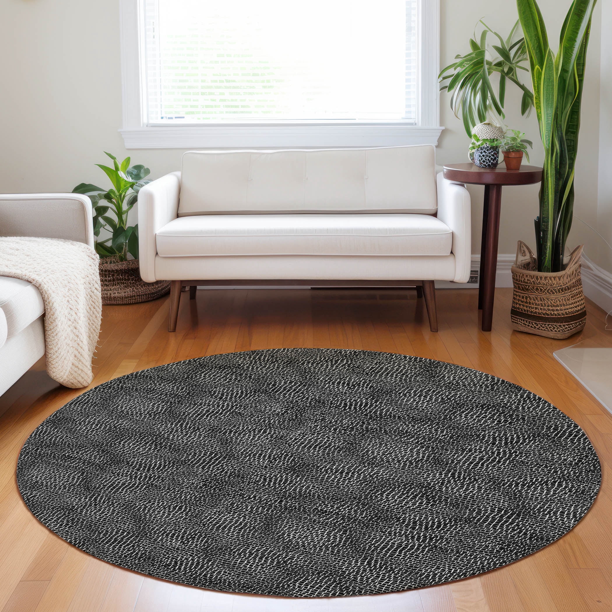 Addison Rugs Chantille Indoor/Outdoor Transitional Geometric Black ...
