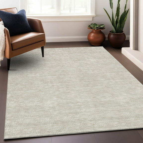 Addison Rugs Chantille Indoor/Outdoor Transitional Geometric Beige Washable Rectangle Rug, 10' x 14'