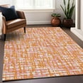 thumbnail image 1 of Addison Rugs Chantille Indoor/Outdoor Transitional Geometric, Abstract Orange Washable Rectangle Rug, 5' x 7'6", 1 of 6