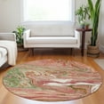thumbnail image 1 of Addison Rugs Chantille Indoor/Outdoor Transitional Geometric, Abstract Coral Washable Round Rug, 8' x 8', 1 of 6