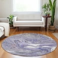 thumbnail image 1 of Addison Rugs Chantille Indoor/Outdoor Transitional Geometric, Abstract Lavender Washable Round Rug, 8' x 8', 1 of 6